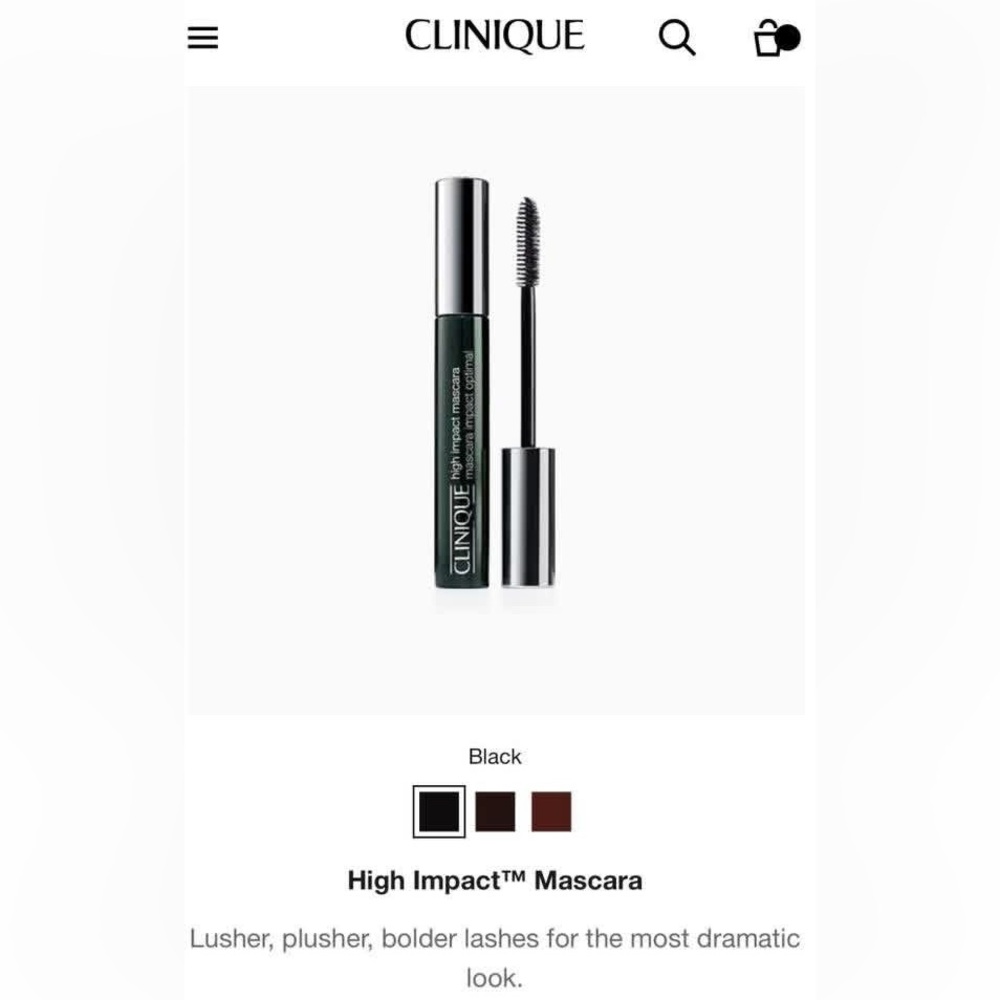 Clinique High Impact Mascara - Black TRAVEL SIZE - Picture 1 of 1